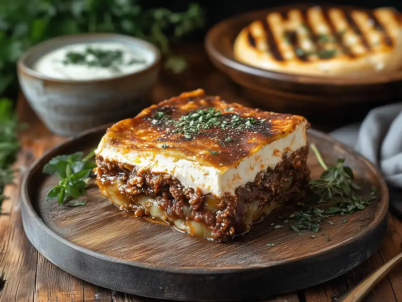 Portion Moussaka