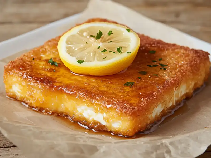 Portion Saganaki